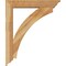 Ekena Millwork Thorton Traditional Rough Sawn Bracket w/ Offset Brace, Western Red Cedar, 6"W x 30"D x 36"H BKT0604X30X36THR01RWR - alternate 4